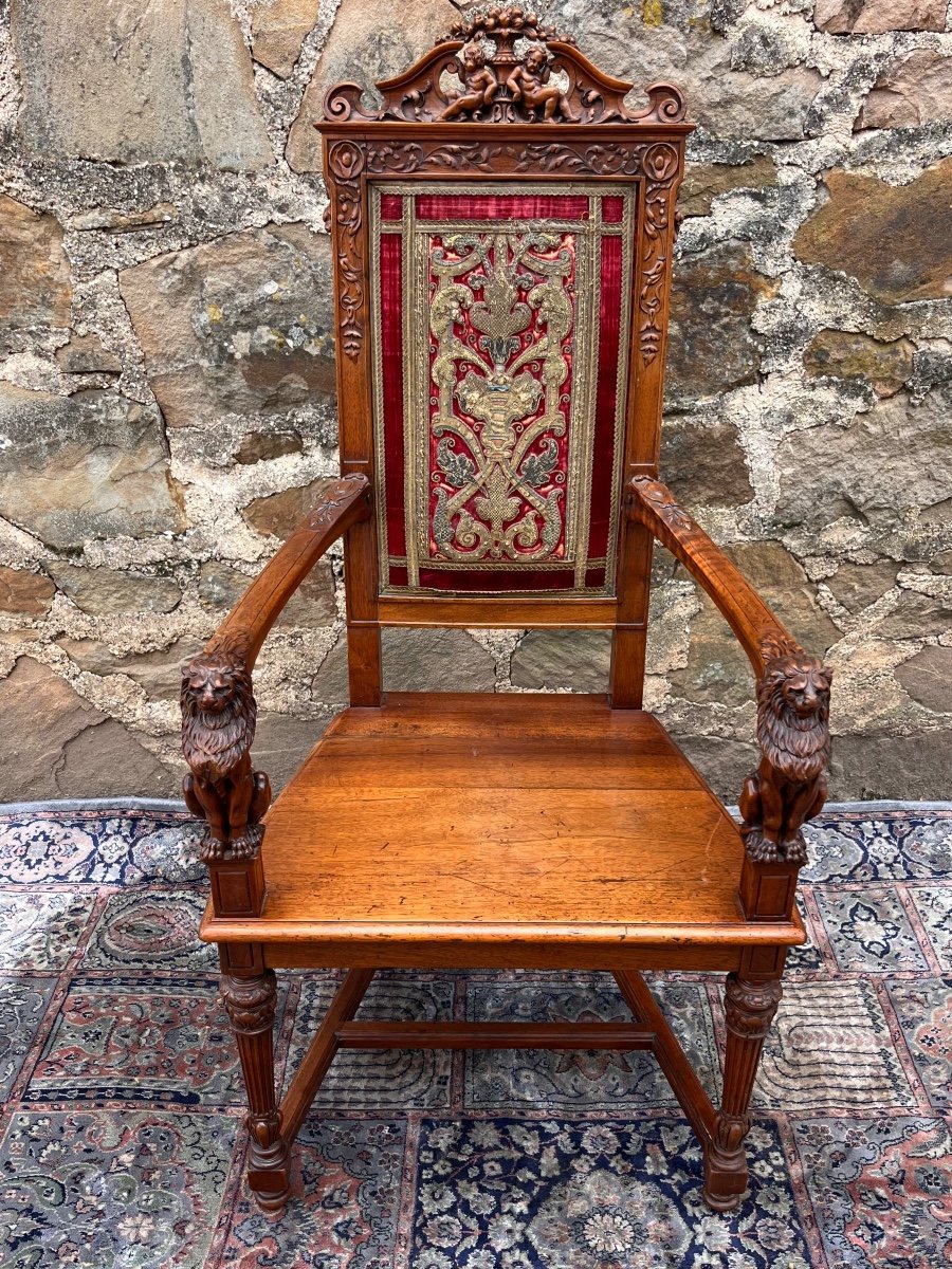 Fauteuil D’apparat De Style Renaissance 