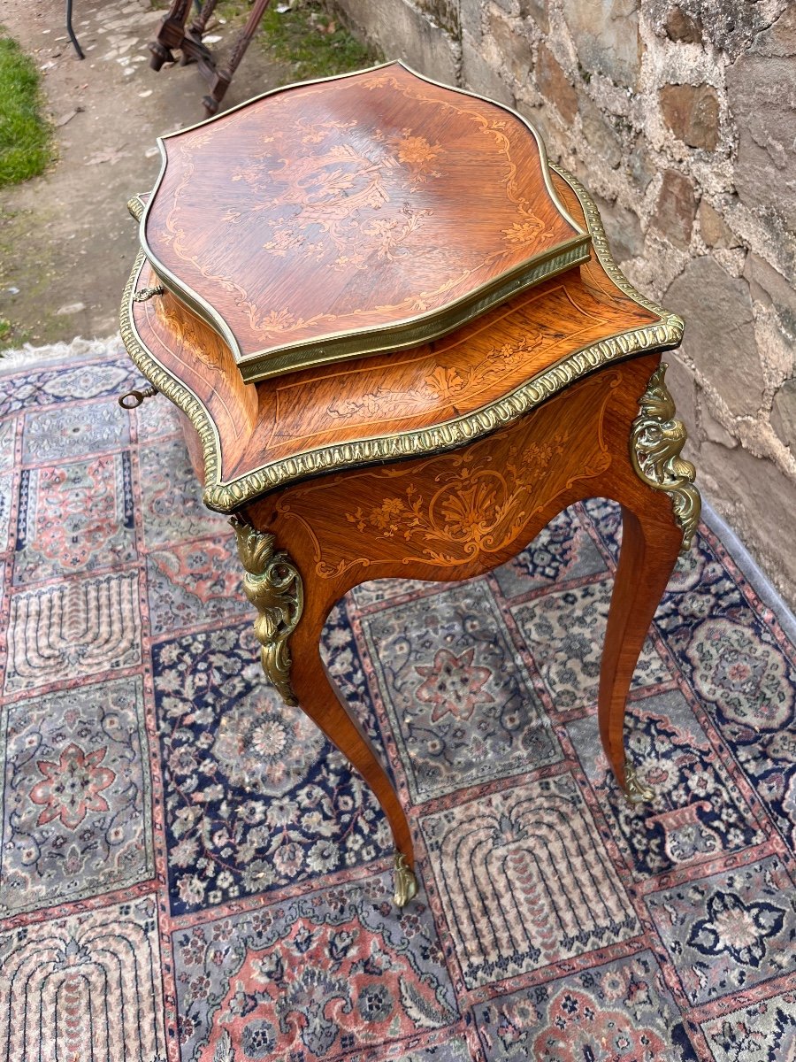 Petite Table Coiffeuse De Style Louis XV -photo-3