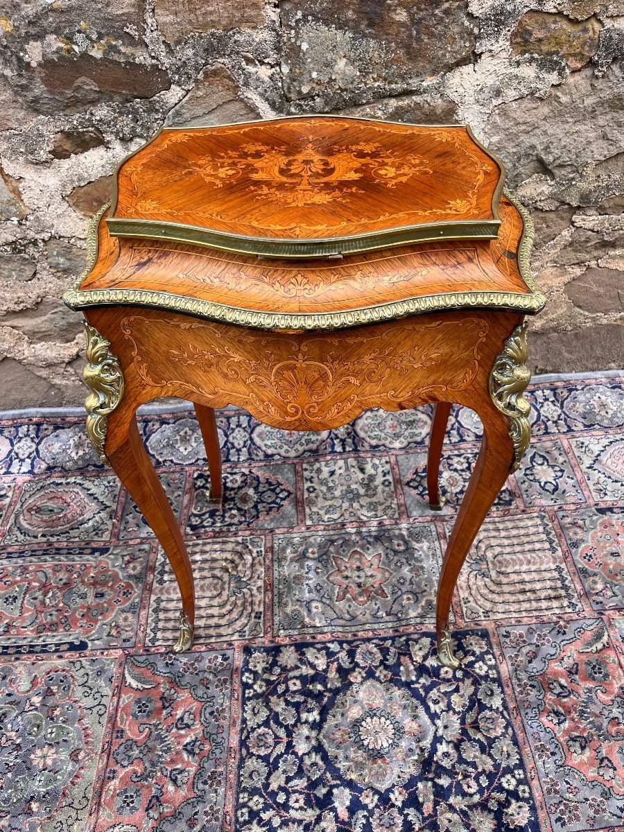 Petite Table Coiffeuse De Style Louis XV -photo-4