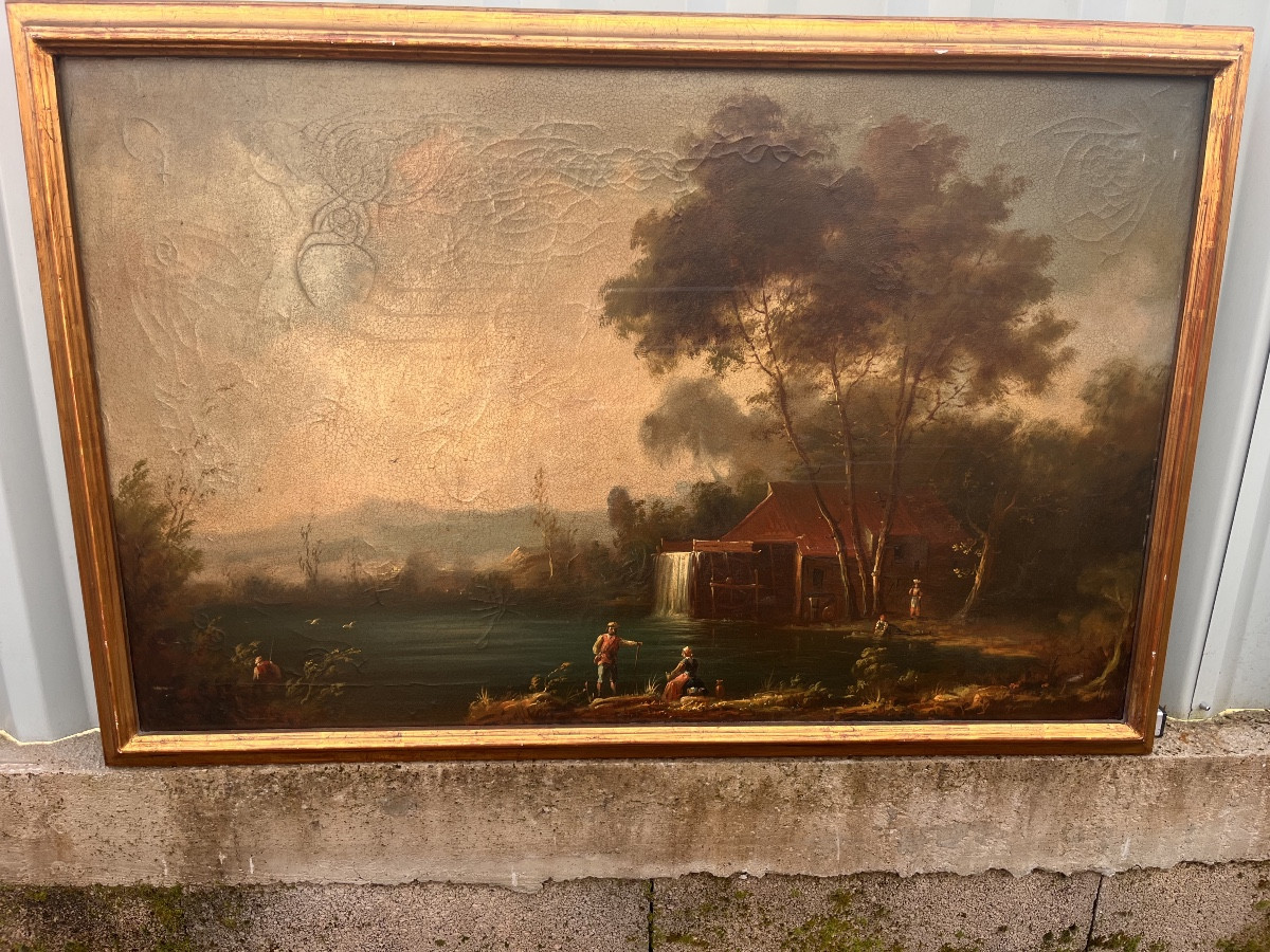 18th Century Animated Scene Painting