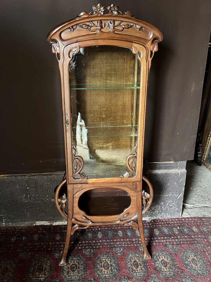 Art Nouveau Display Case, Nancy School 