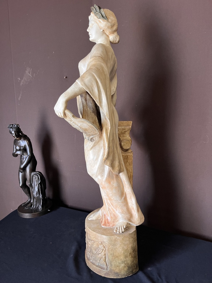 Important Austrian Art Nouveau Statue (95cm High)-photo-5