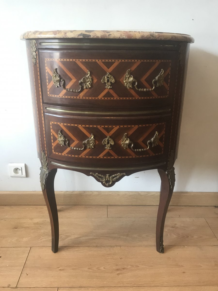 Commode Demi Lune Style Transition 