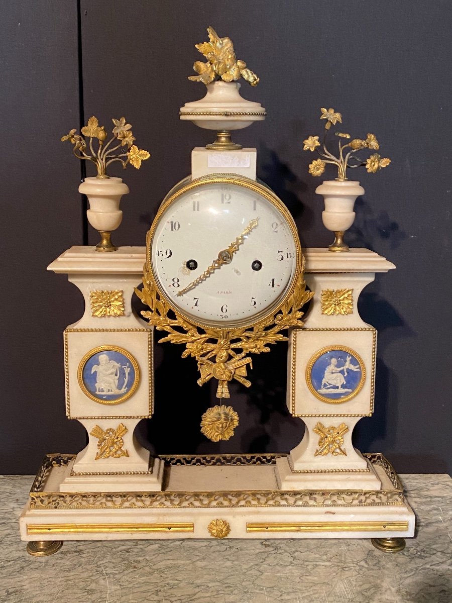 Pendule Portique Louis XVI 