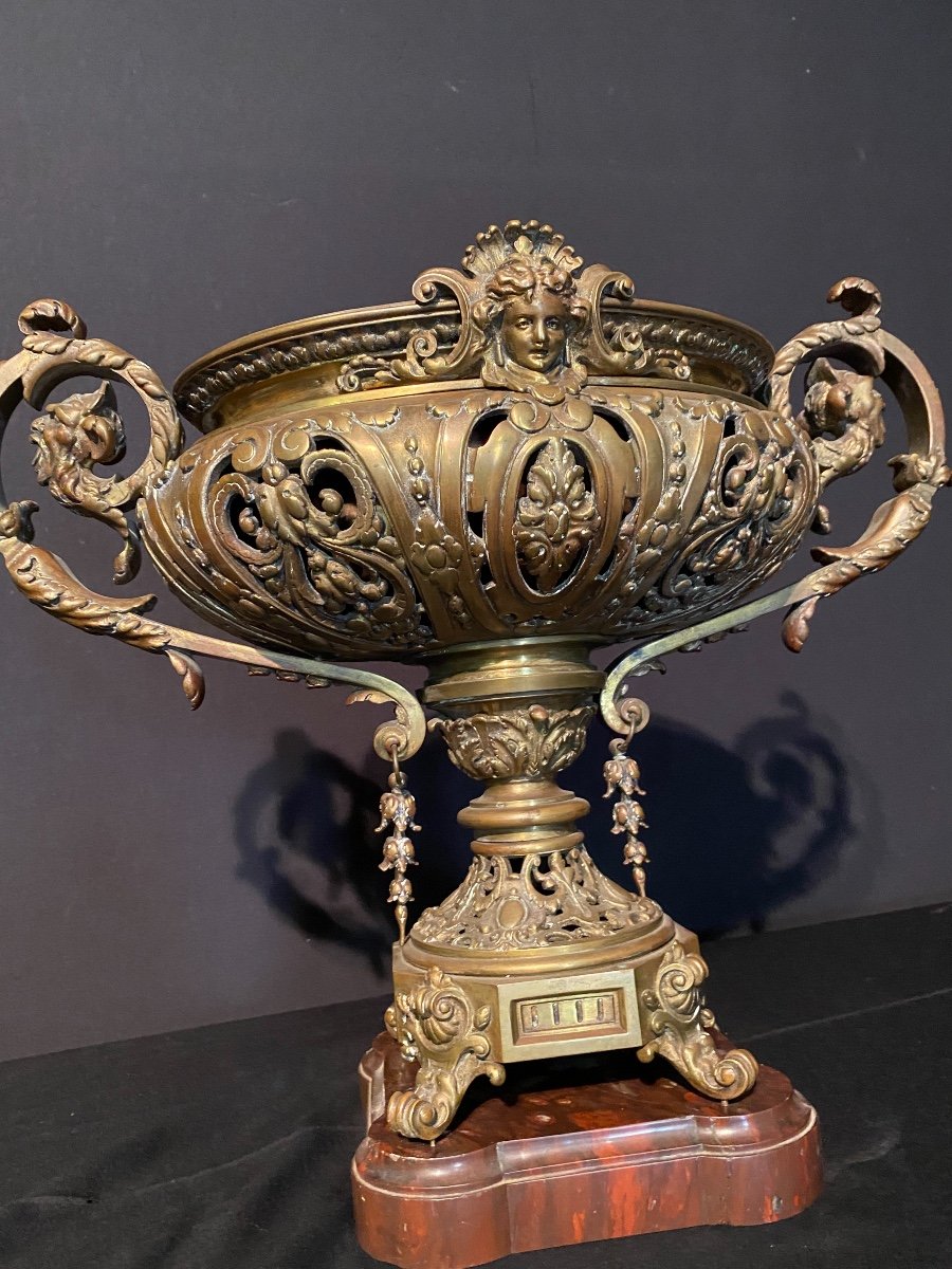 Renaissance Gilt Bronze Cup-photo-2