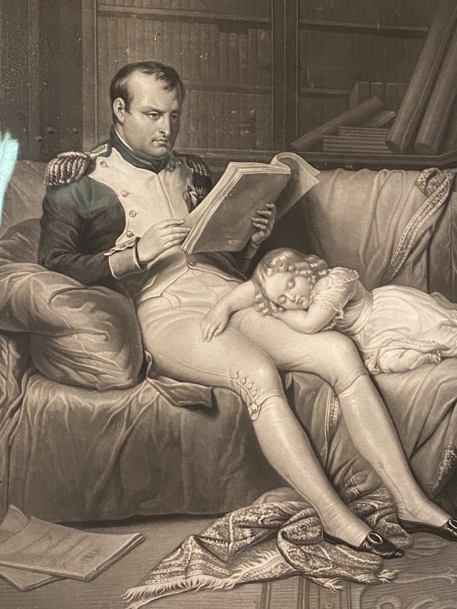 Engraving Of Napoleon And His Son-photo-2