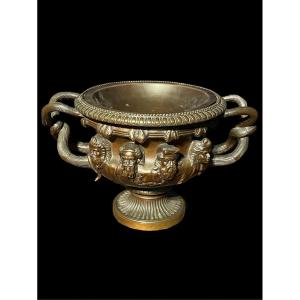 Large Barbedienne Bronze Cup