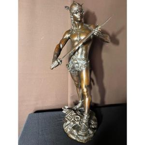 Le Gaulois Vainqueur Des Romains Sculpture En Bronze Par Paul Arthur Massoulle