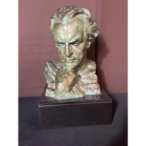 Art Deco Bronze Representing Jean Mermoz