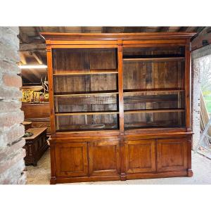 Important Fruitwood Library, Early 19th Century 