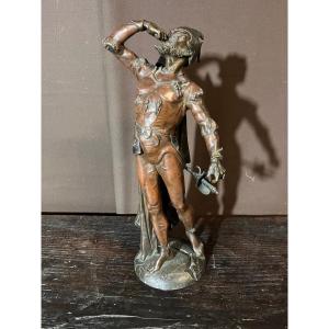 Emile Dewever Bronze Mephisto (ht:53cm)