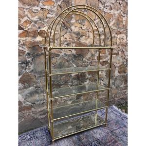 Designer Gold Metal Shelf 