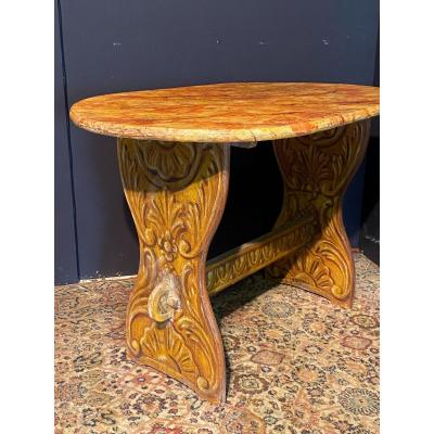 Country Painted Wood Table