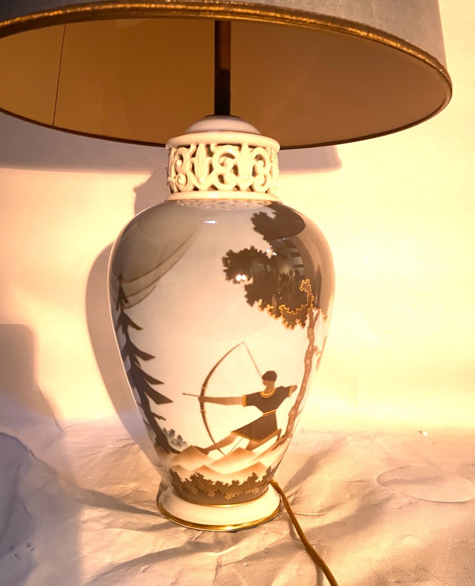 Magnificent Rosenthal Lamp Year 50 In The Art Deco Style-photo-2