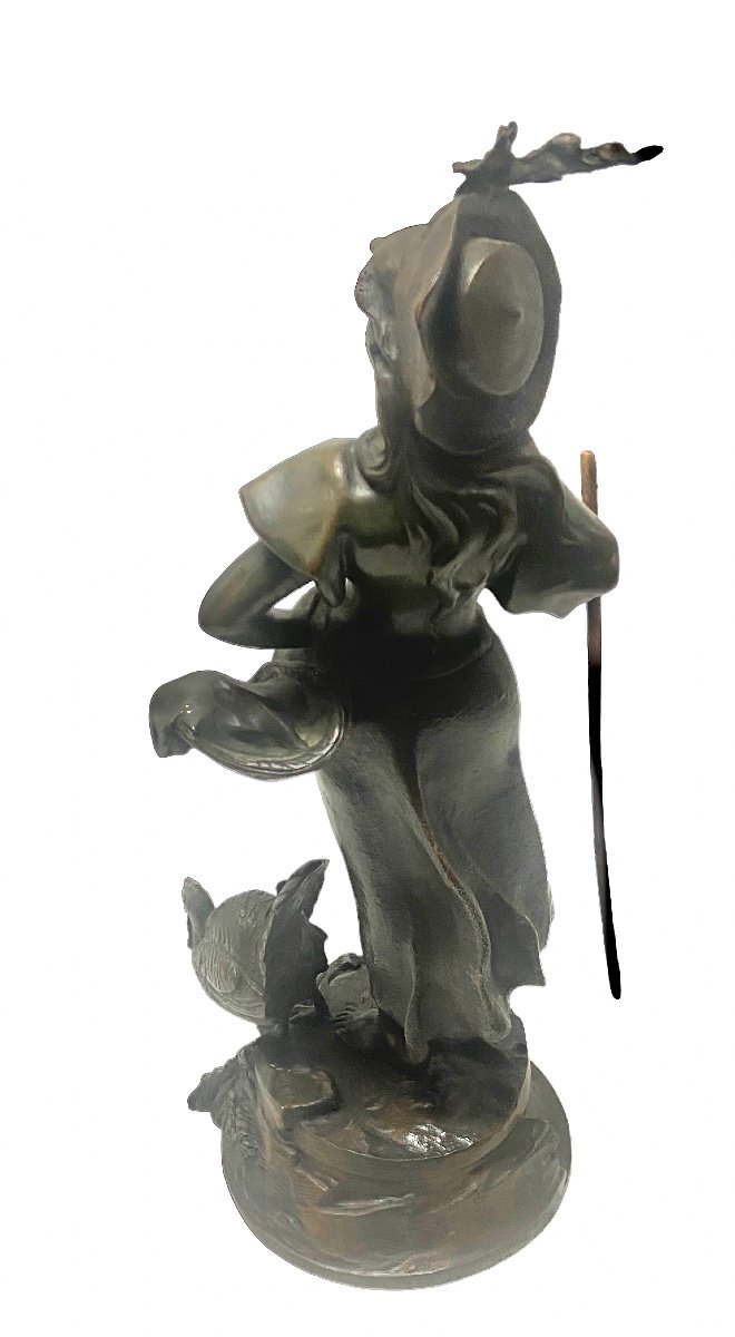La Mascotte De Auguste Dewever Bronze Coquin .-photo-3