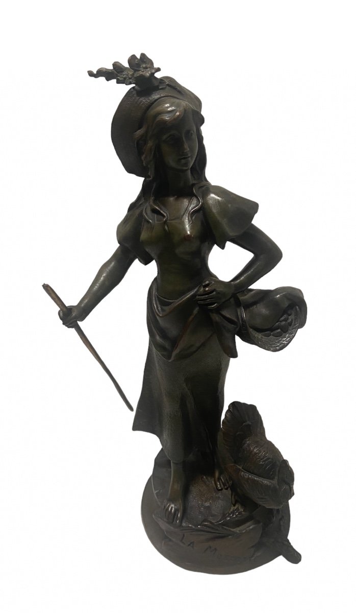 La Mascotte De Auguste Dewever Bronze Coquin .