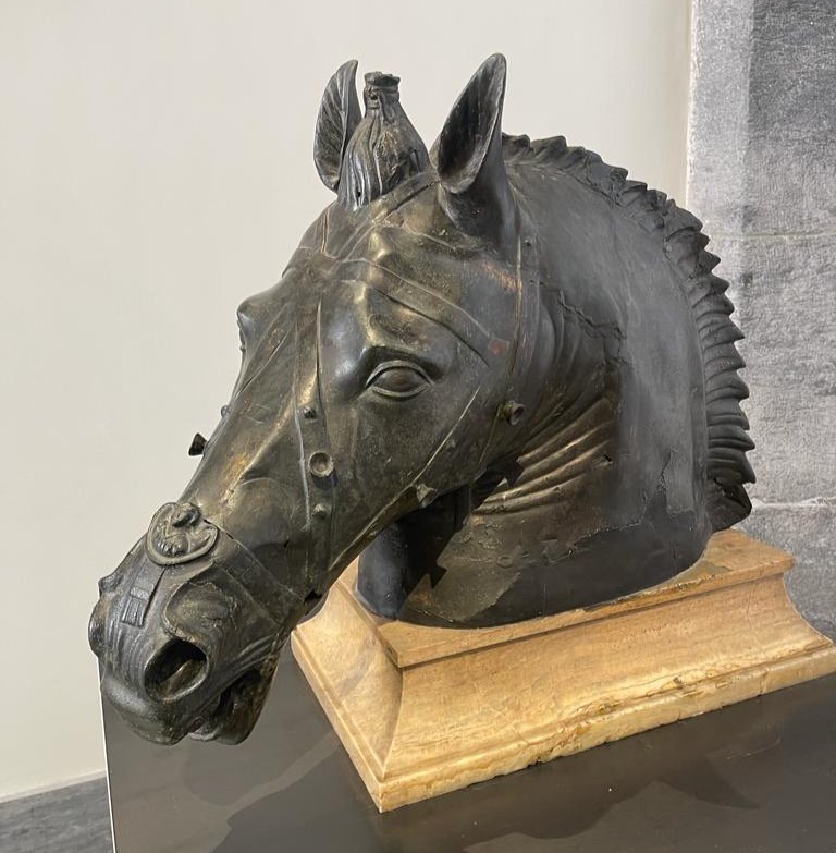 Tête de cheval  En Bronze De Daniel Monic artiste français unique -photo-4