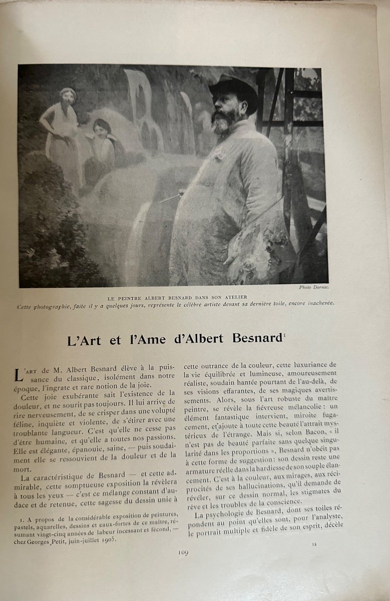 Magazine l'Art Et Les Artistes (1905) - Edition Comprenant 1 Litho Original De Rodin-photo-6