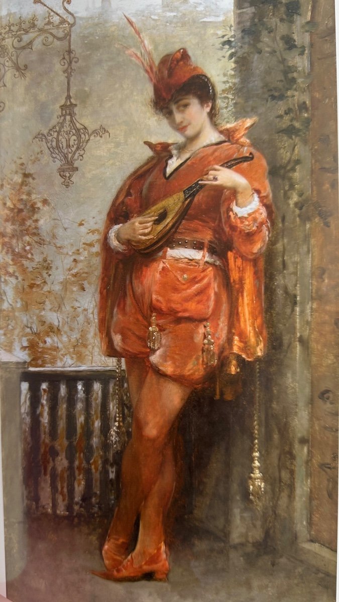 Le Troubadour Edouard Richter Peintre Français 1892