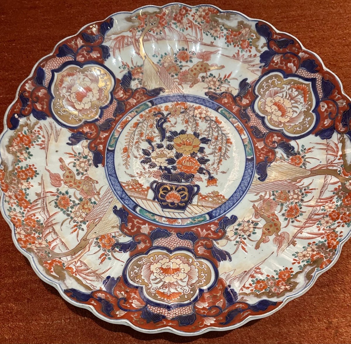 Grand Plat Japon Imari 19e-photo-2