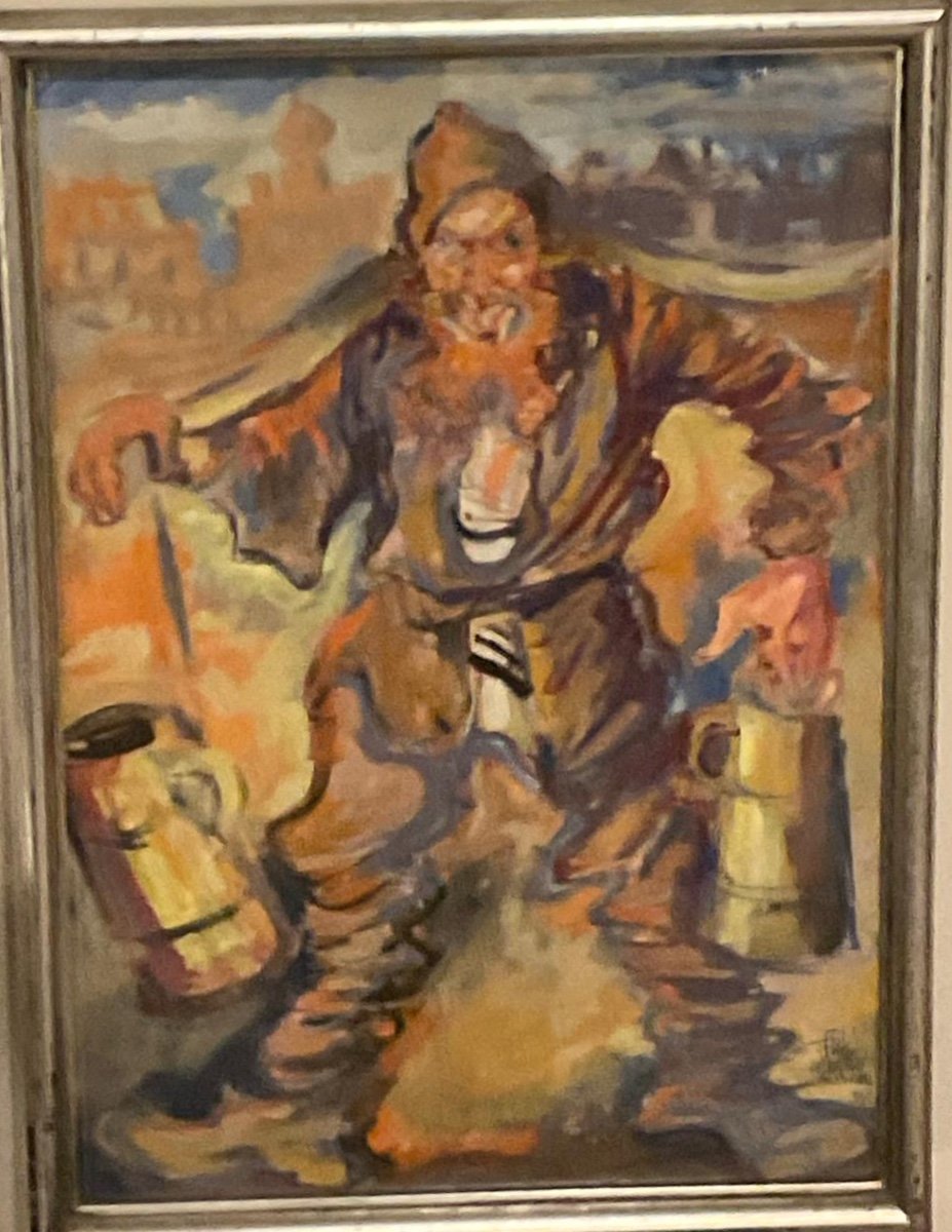 Le Porteur D’eau Fryderyk Kleinmann 1937 peintre polonais 