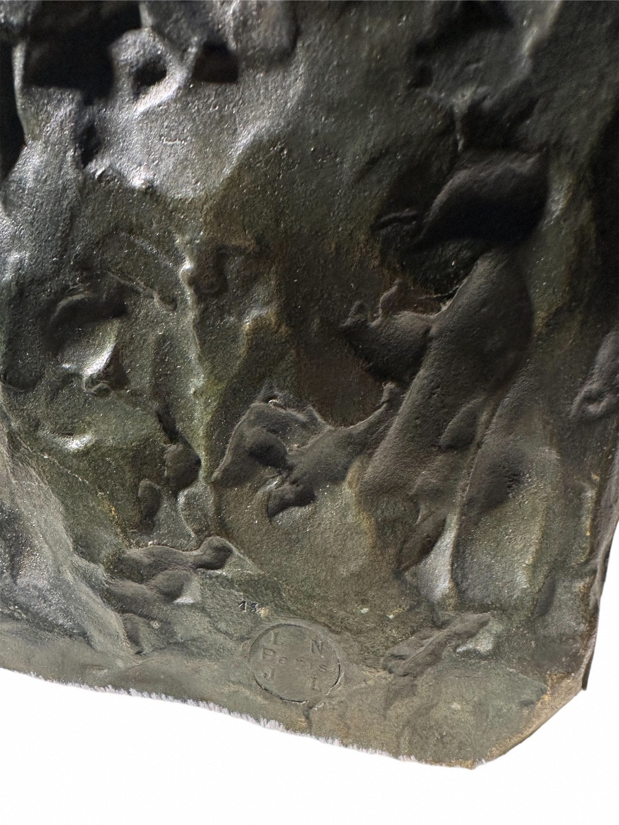 l'Effort De Jean Verschneider Bronze Français-photo-2