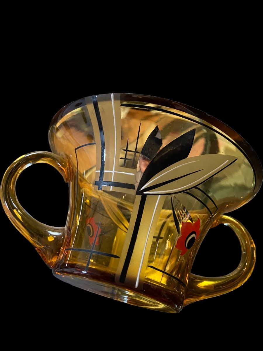Czechoslovakian Glass Cup Gabriel Urbànek?-photo-3