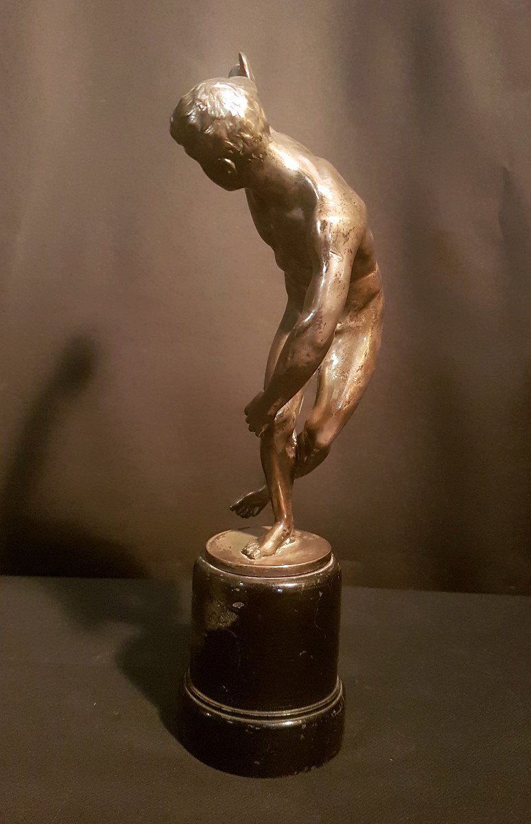 Trophé, Lanceur De Disque En étain, 1936-photo-1