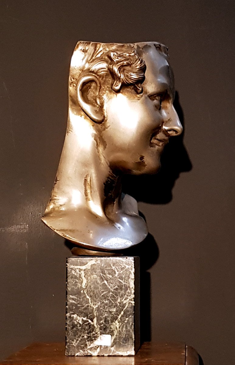 Bust, Patinated Bronze Nickel-photo-3