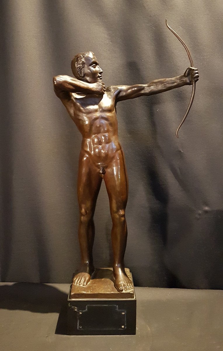 Archer debout, Bronze, 1959 - Ernest Heylens