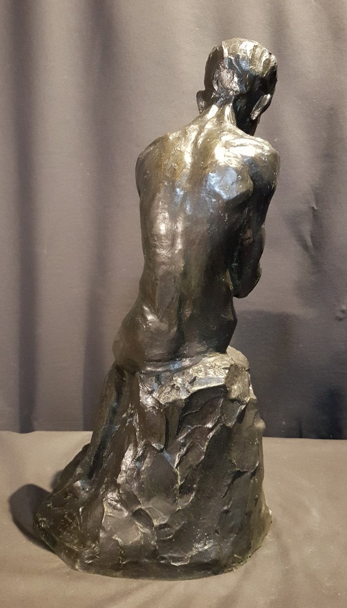 Flûtiste, Bronze - Rachel Van Dantzig Ecole Hollandaise-photo-4