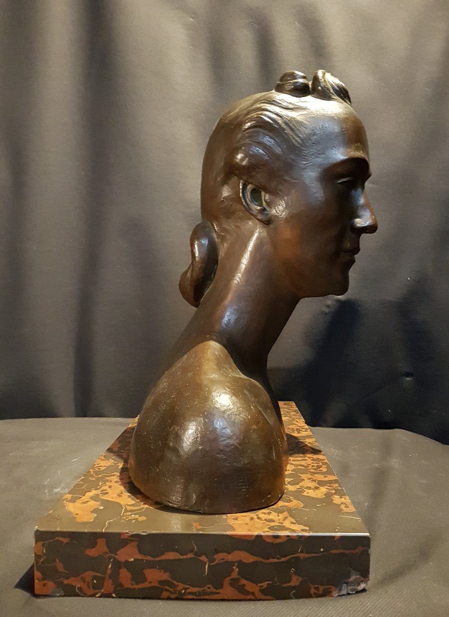 Olga, Bronze Bust, 1941 - M. De Rof-photo-4