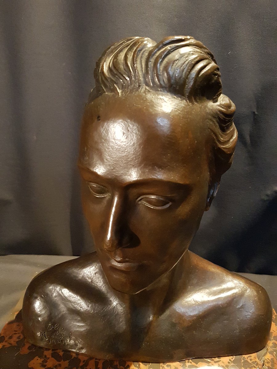 Olga, Bronze Bust, 1941 - M. De Rof-photo-1