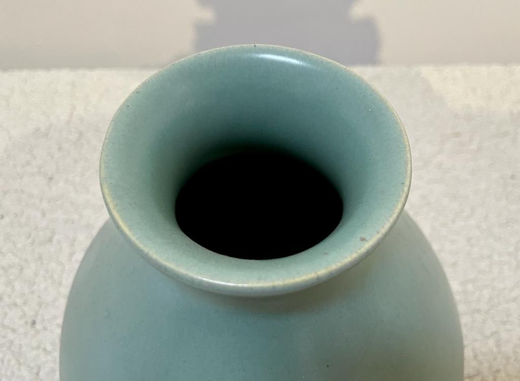 Vase Turquoise Uni - Villeroy & Boch Luxembourg - Dim. 12x19x29cm - Cachet-photo-2
