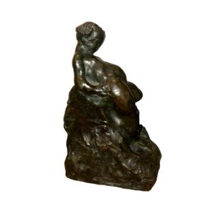 Small Bronze Bacchus L Place Belgian School