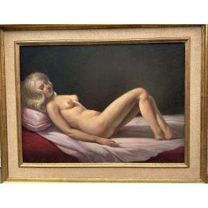 Female Nude From The 1950s Signed Alfred Schollaert