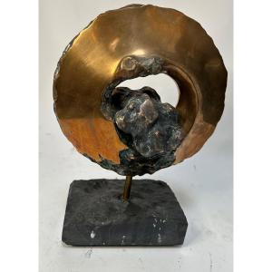 Sculpture en Bronze  Spéciale Pour Le Restaurant La Truffe Noire Bruxelles 1991