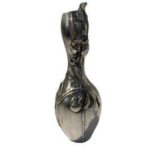 Magnifique Vase Art Nouveau Signé A Lutens