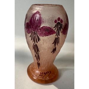 Vase Legras Vers 1920 Stylisé de la série Rubis