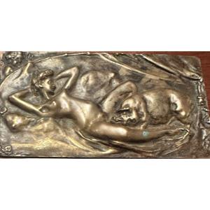 Erotic Bronze Plaque