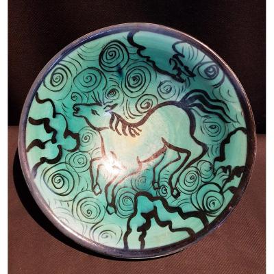 Assiette En porcelaine, Cheval - M. M. D. Limoges