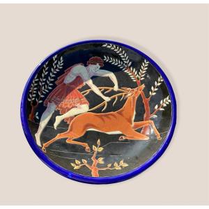 Plat Longwy Hercule Et La Biche  Rizzi 16/60