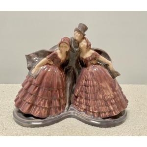 Ceramics By Fanny Rozet, Cracked, Old Time Dance