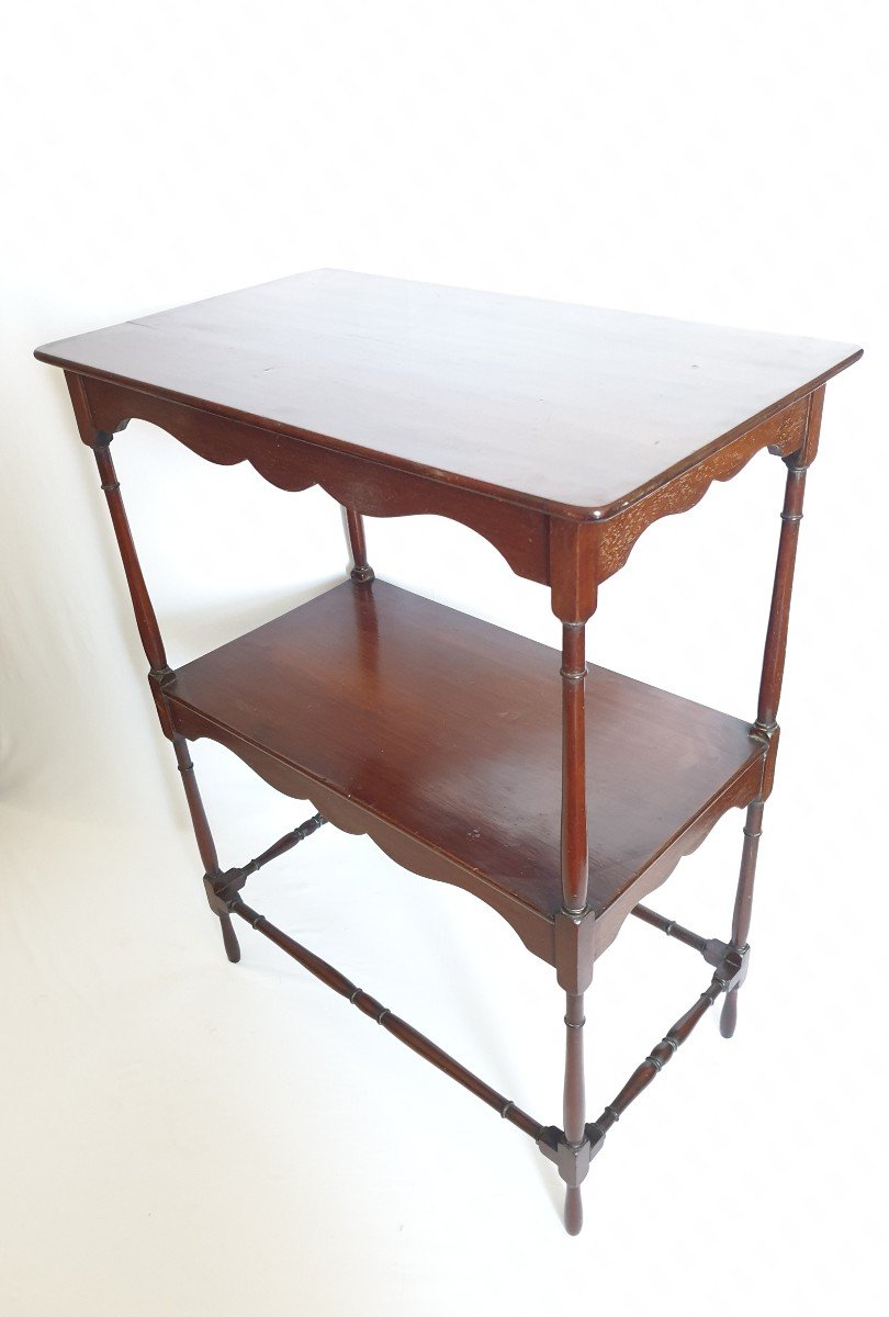 Double Top Mahogany Console English Furniture-photo-3