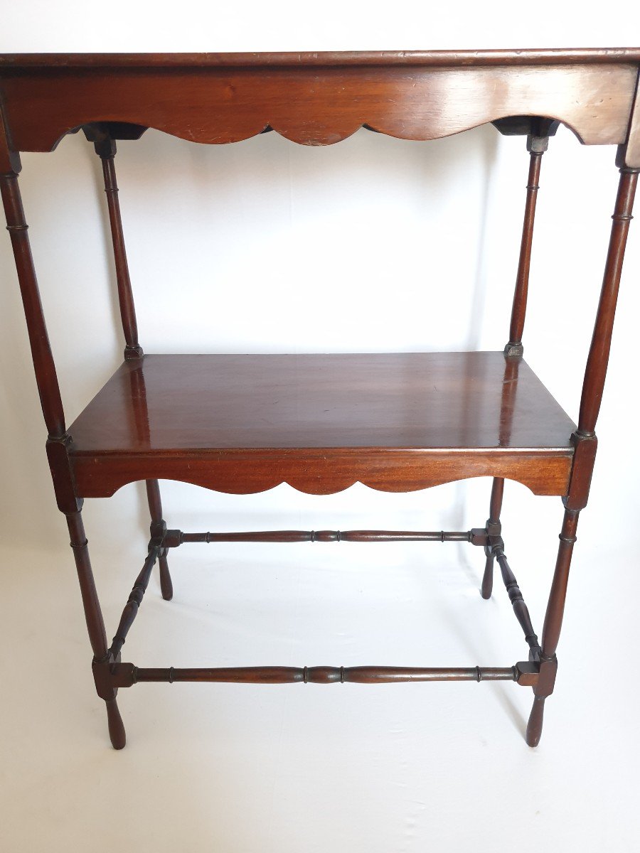 Double Top Mahogany Console English Furniture-photo-8