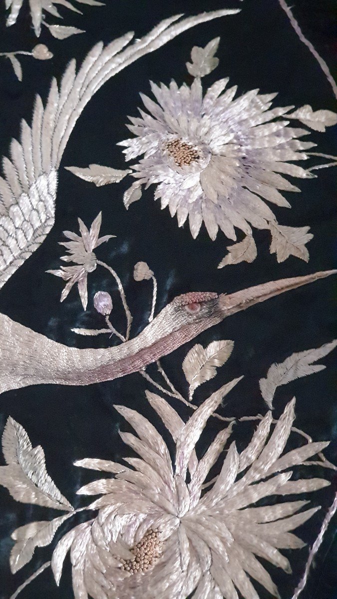 Fukuza Embroidery 19th Century Meiji Period Japan-photo-6