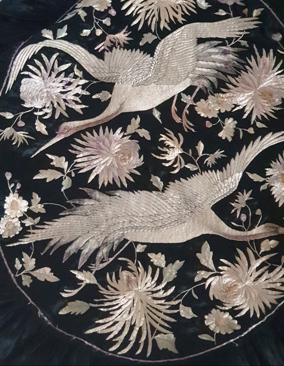 Fukuza Embroidery 19th Century Meiji Period Japan-photo-7