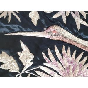 Fukuza Embroidery 19th Century Meiji Period Japan