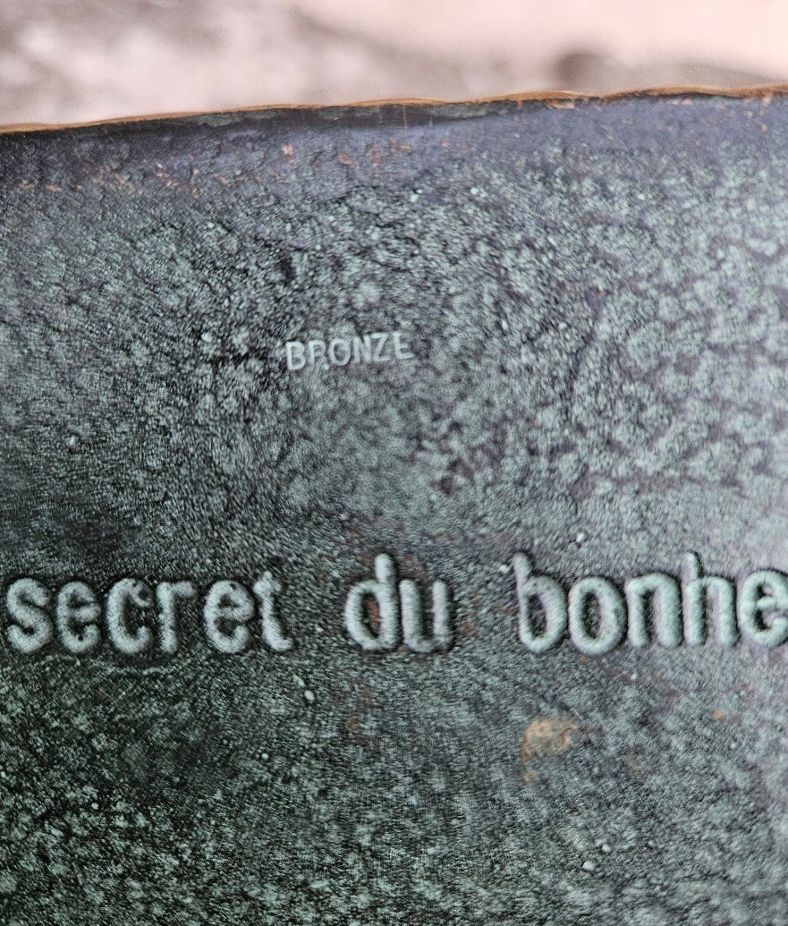 Max Le Verrier - Boîte En Bronze "le Secret Du Bonheur"-photo-4