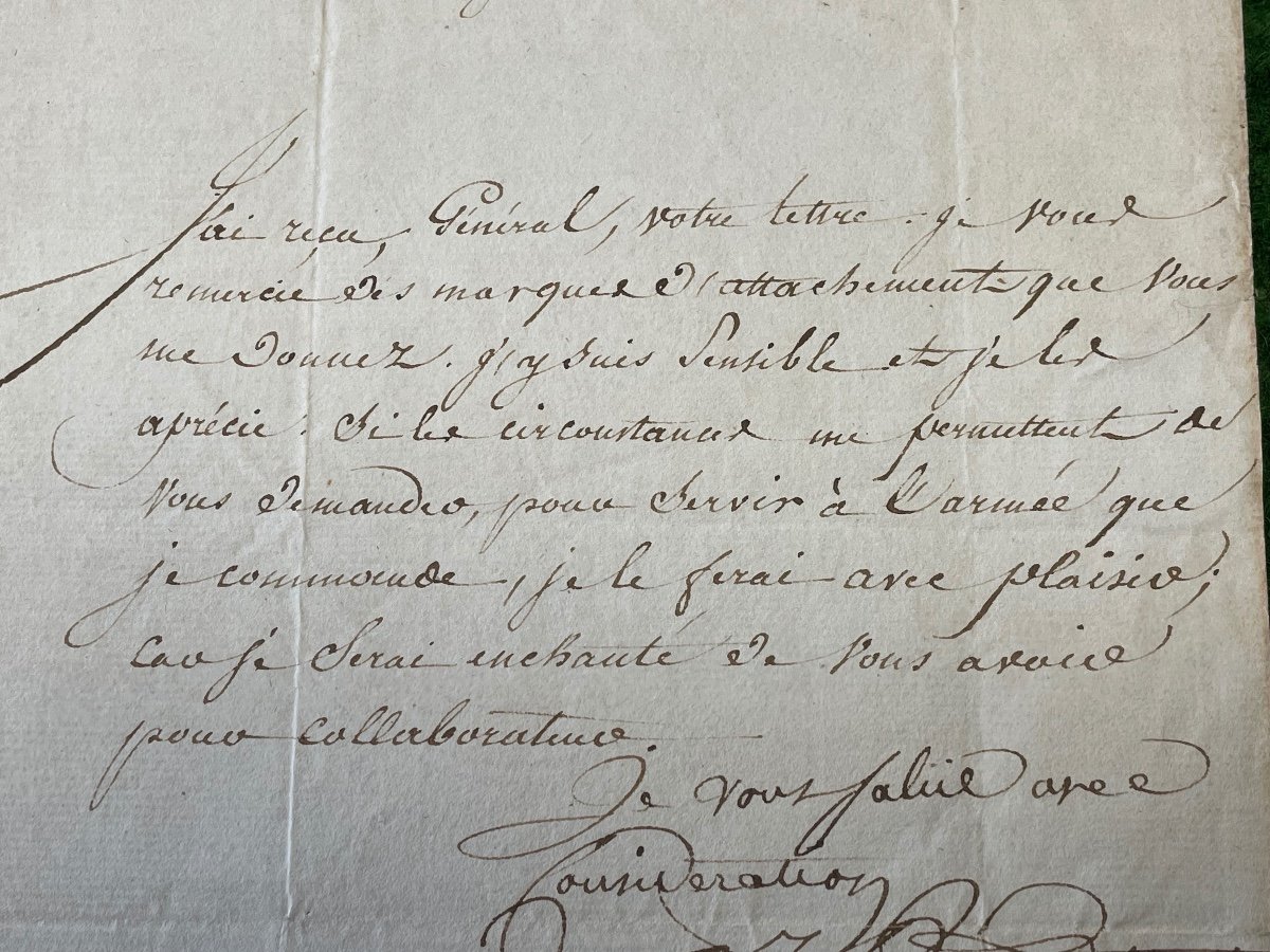 Letter From Marshal Bernadotte To General Delarue Of 22 Méssidor Of Year 12 1st Empire-photo-7